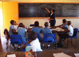 An Upper Primary Classroom in Botswana.