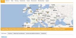 Screenshot of the uni-collaboration platform – www.uni-collaboration.eu