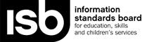 Information Standards Board for Education Skills and Children's Services logo