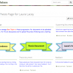 Screen shot of Mahara portfolio