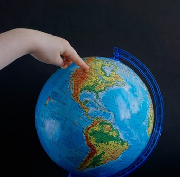 Image of a blue plastic frame desk globe by Pixabay.com. Available on Pexels.com