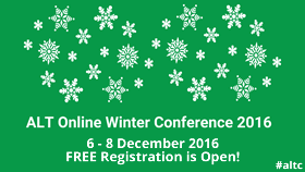 ALT winter conference 2016