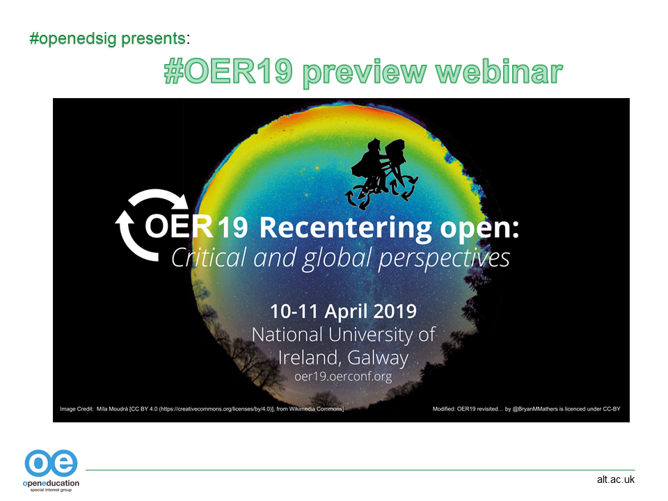 #oer19 preview webinar announcement